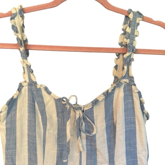 Forever 21 Blue and Cream Striped Dress Size Small (S) - Picture 3 of 6